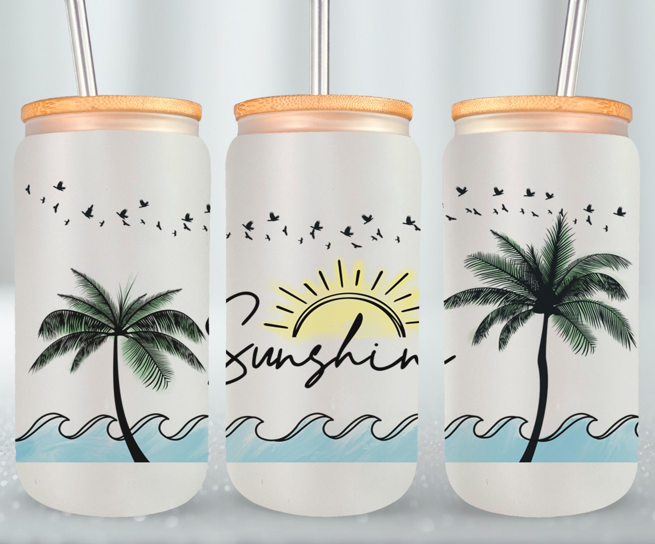 Sunshine Palm Trees-10690